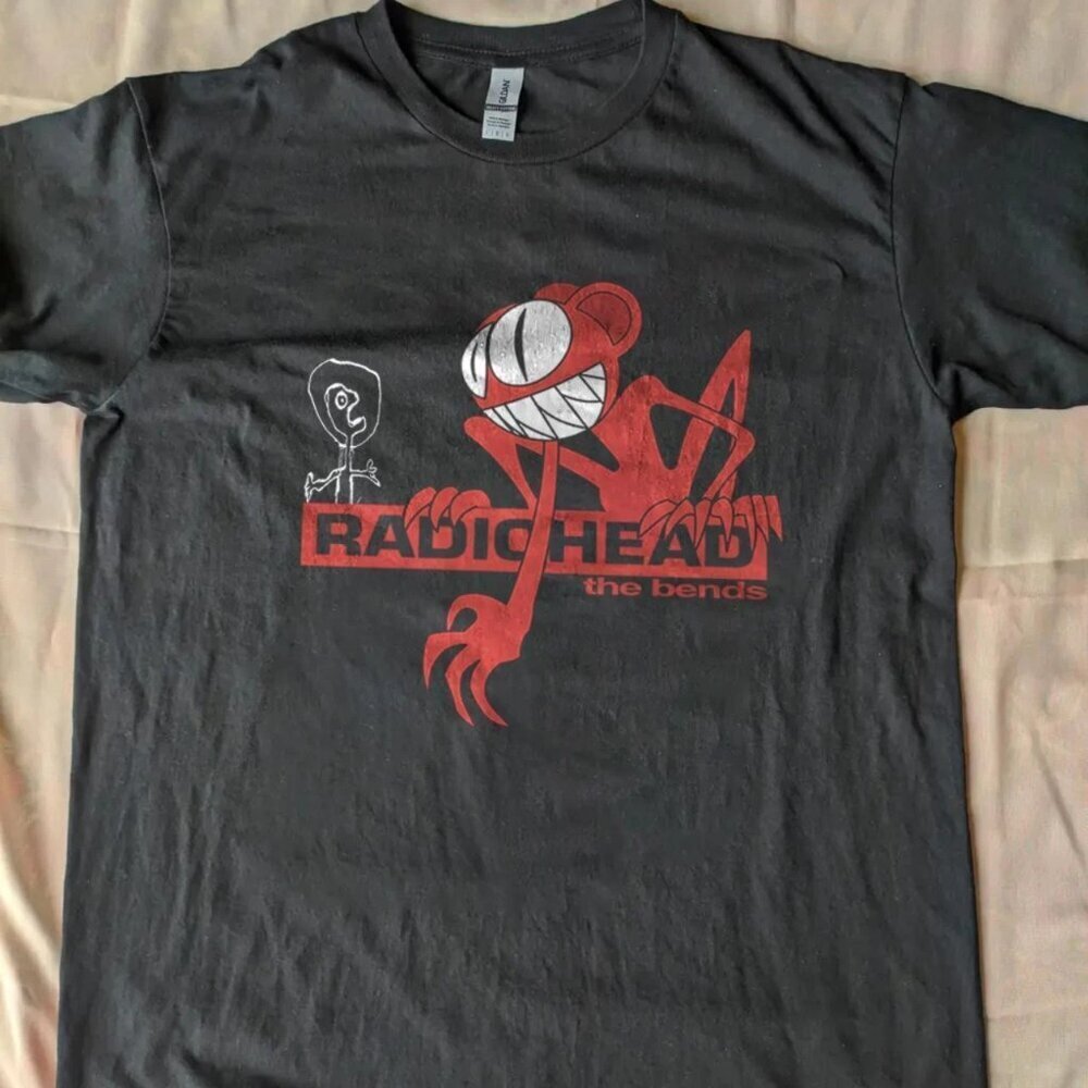 Vintage Y2K Radiohead The Bends Band Tee Album Promo Tour Concert Music Shirt 24